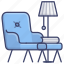 chair, living, lounge, room 