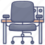 chair, desk, furniture, office 