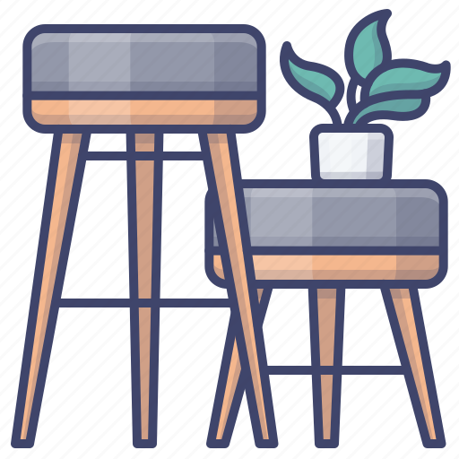 Chair, furniture, interior, stool icon - Download on Iconfinder