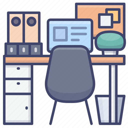 Desk, home, office, workplace icon - Download on Iconfinder