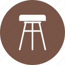 chair, furniture, object, seat, stool, wood, wooden