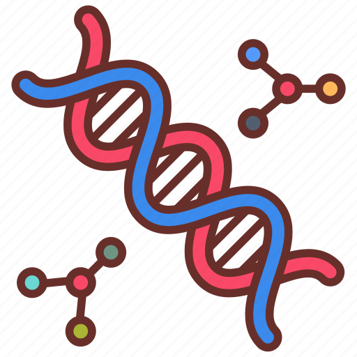 Dna, strands, heredity, material, x, chromosome, y icon - Download on Iconfinder