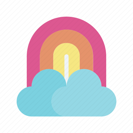 Rainbow, joy, rain, sunny, sun icon - Download on Iconfinder