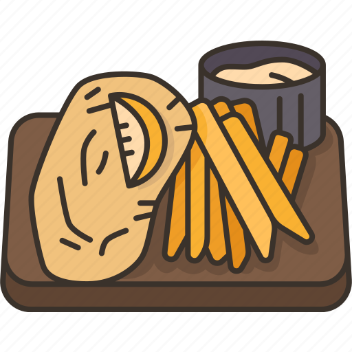 Fish, chips, fried, food, meal icon - Download on Iconfinder