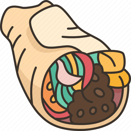 Kebab, wrap, tortilla, food, delicious icon - Download on Iconfinder