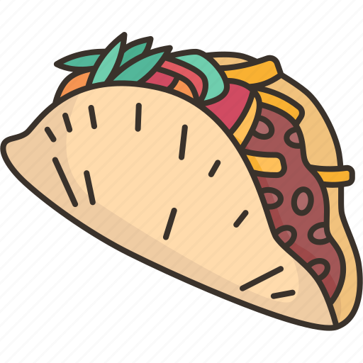 Tacos, tortilla, cheese, beef, mexican icon - Download on Iconfinder