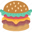 burger, bun, sandwich, tasty, delicious