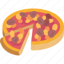pizza, slice, pepperoni, cooking, gourmet