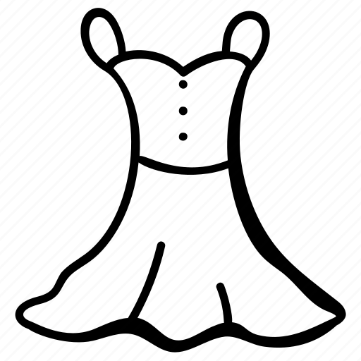 Party dress, frock, attire, apparel, ladies costume icon - Download on Iconfinder