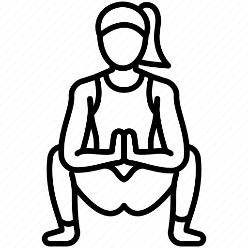 Garland, pose, malasana, squat, accessing, yogi icon - Download on Iconfinder