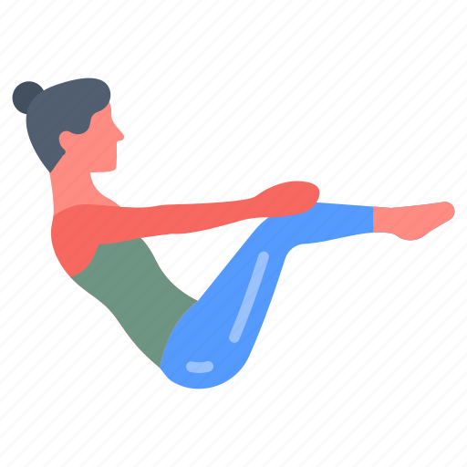 Boat, pose, yoga, asana, drishti, body, workout icon - Download on Iconfinder