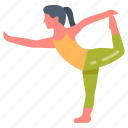 dance, yoga, practice, modern, pose, tutorial