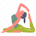 stretching, exercise, yoga, training, routine