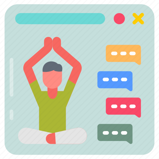 Online, classes, courses, training, yoga, app, website icon - Download on Iconfinder