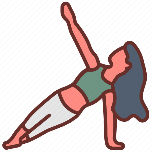 Side, plank, pose, yoga, practice icon - Download on Iconfinder