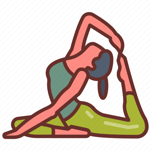 Stretching, exercise, yoga, training, routine icon - Download on Iconfinder