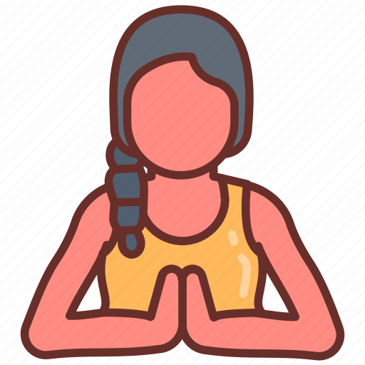 Namaste, greeting, yoga, indian, culture, meditation, inner icon - Download on Iconfinder