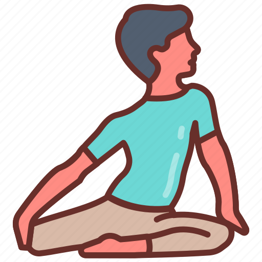 Deer, pose, yoga, asanas, advanced, body, twisting icon - Download on Iconfinder