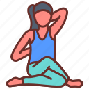 gomukhasana, shoulder, yoga, physical, fitness, sequence, balanced, posture