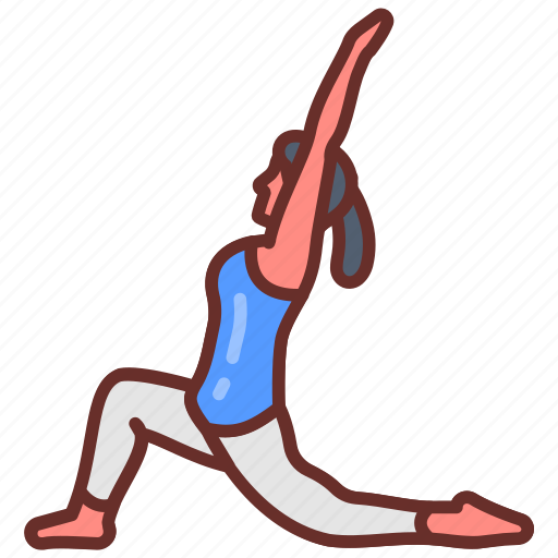 Crescent, pose, anjaneyasana, stretching, yoga, leg, practice icon - Download on Iconfinder