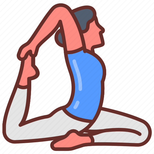 King, pigeon, pose, yoga, practice, challenge, advanced icon - Download on Iconfinder