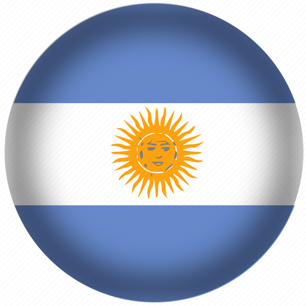 Argentina, circle, flag, world icon - Download on Iconfinder
