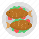 international, food, fish