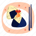 onigiri, international food, food, menu, restaurant, dish, japanese food