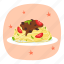 spaghetti, international food, food, menu, restaurant, dish, pasta 