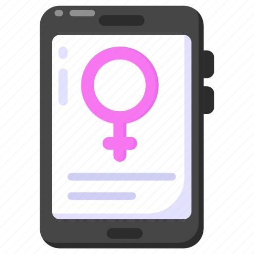 Female app, women app, mobile app, phone app, female sign icon - Download on Iconfinder