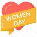 women day, women day banner, happy women day, heart, women day decoration