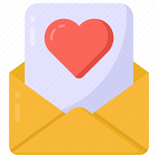 Love letter, love document, mail, love message, romantic letter icon - Download on Iconfinder