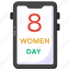 women day app, mobile app, phone app, online women day 
