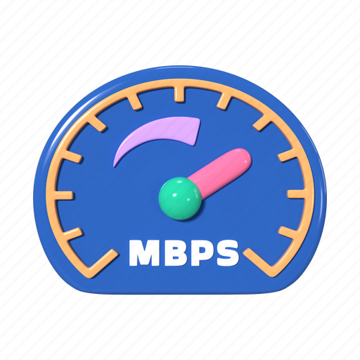 Performance, speed, speedy, fast, speedometer, mbps, needle icon - Download on Iconfinder