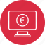 circle, coin, computer, currency, euro 
