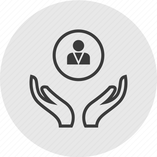 Hands, open, profile, user icon - Download on Iconfinder