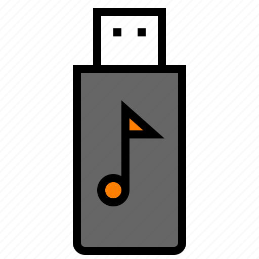 Audio, music, song, sound, usb icon - Download on Iconfinder
