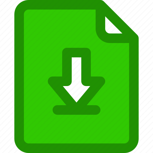Arrow, cloud, document, download, file icon - Download on Iconfinder