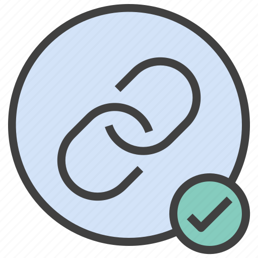 Verify, link, safe, connection, secure, url icon - Download on Iconfinder
