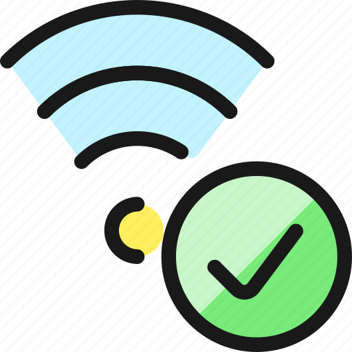 Wifi, check icon - Download on Iconfinder on Iconfinder