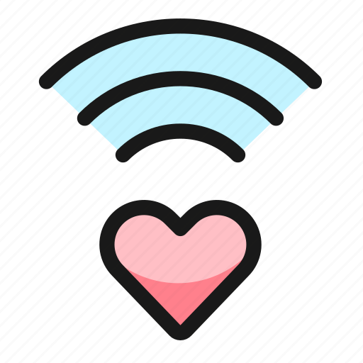 Wifi, heart icon - Download on Iconfinder on Iconfinder