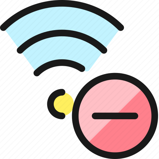 Wifi, subtract icon - Download on Iconfinder on Iconfinder