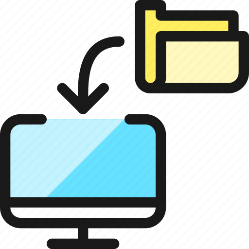 Monitor, transfer, folder icon - Download on Iconfinder