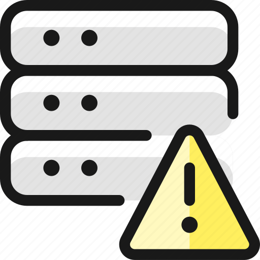 Server, warning icon - Download on Iconfinder on Iconfinder