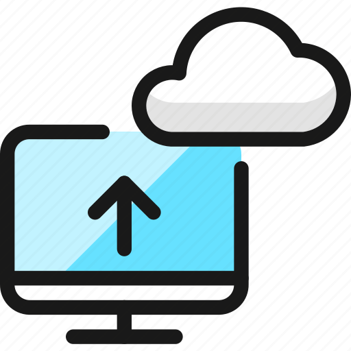 Cloud, monitor, upload icon - Download on Iconfinder