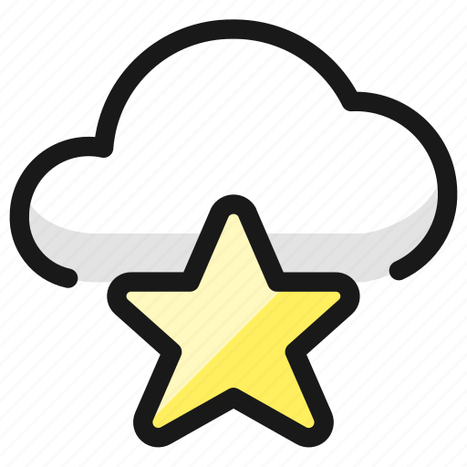 Cloud, star icon - Download on Iconfinder on Iconfinder