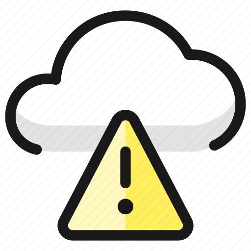 Cloud, warning icon - Download on Iconfinder on Iconfinder