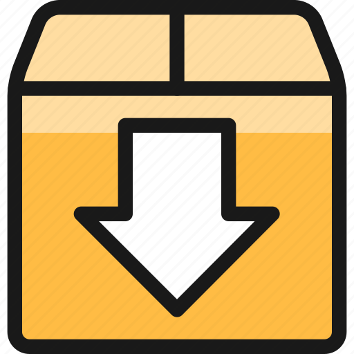 Download, thick, box icon - Download on Iconfinder