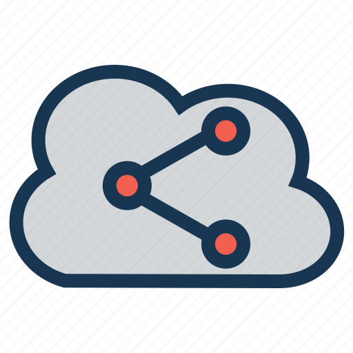 Cloud computing, cloud network, connection, share icon - Download on Iconfinder