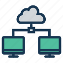 cloud, computer, computing, connection